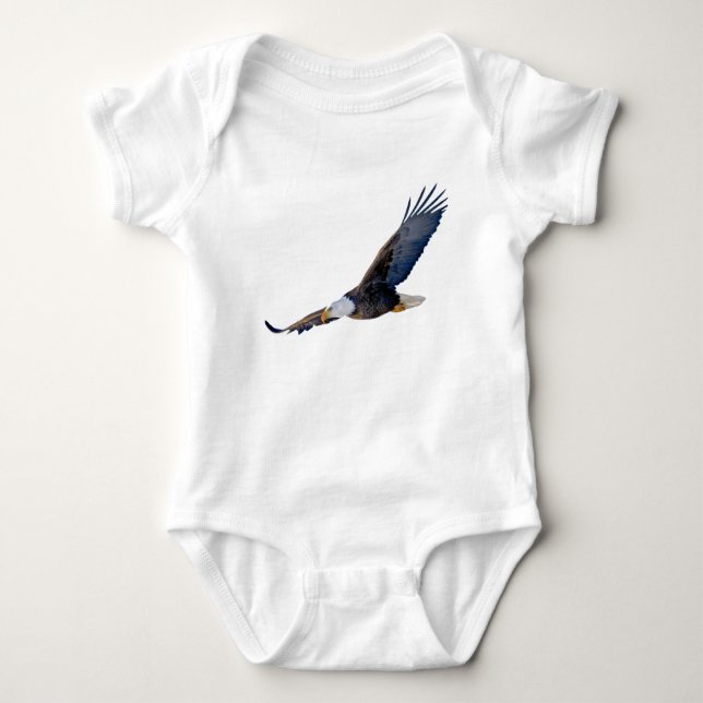 Hochfliegender Weißkopfseeadler Baby Strampler (Vorderseite)