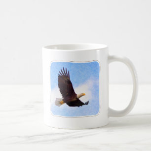Hochfliegender Weißkopfseeadler Kaffeetasse