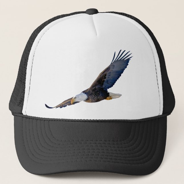Hochfliegender Weißkopfseeadler Truckerkappe (Vorderseite)