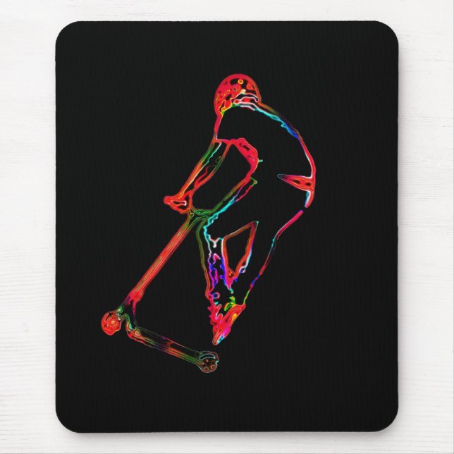 Hochfliegendes Scootering - Scooter Boy Mousepad (Vorne)