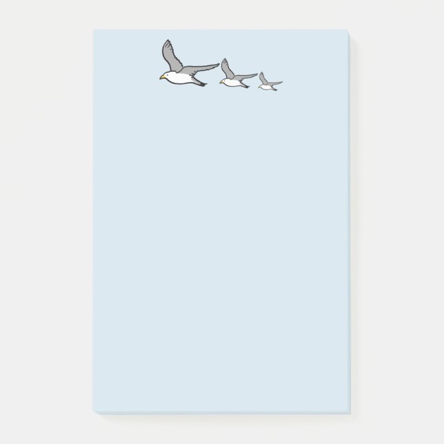 Hochfliegendes Vogeldesign Post-it Klebezettel (Vorderseite)