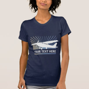 Hochflügel-Luftfahrzeug - benutzerdefinierter Text T-Shirt