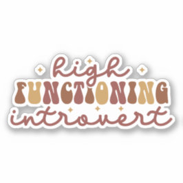 Hochfunktionierende Einführung Aufkleber