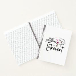 Hochfunktionierendes Introvert-Notebook Notizbuch