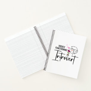 Hochfunktionierendes Introvert-Notebook Notizbuch