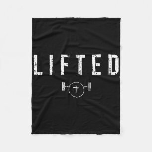 Hochgehobene Fitness Gym Workout Jesus Christliche Fleecedecke