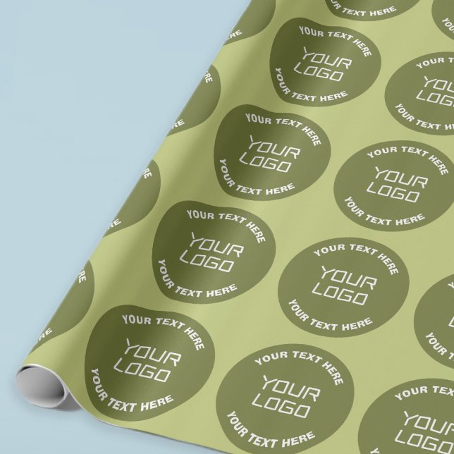 Hochgeladene Logos, Design und bearbeitbarer Text, Geschenkpapier (Von Creator hochgeladen)