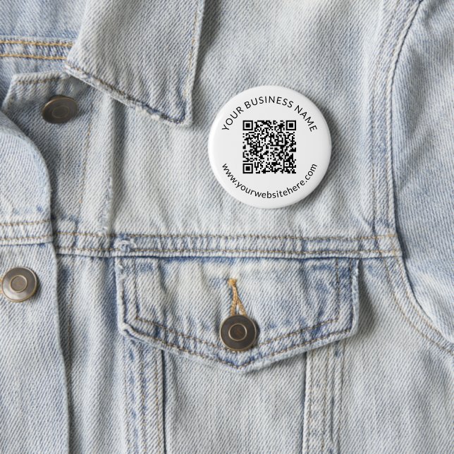 Hochgeladene QR-Code-Vorlage mit bearbeitbarem Tex Button (Beispiel)