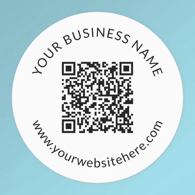 Hochgeladene QR-Codevorlage mit bearbeitbarem Text Etiketten (Von Creator hochgeladen)