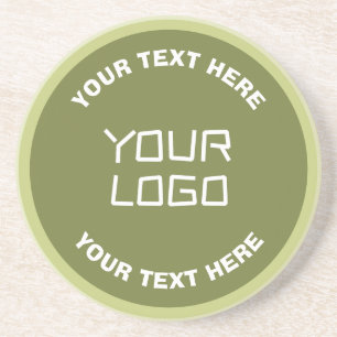 Hochgeladenes Logo oder Design & editierbarer Text Getränkeuntersetzer