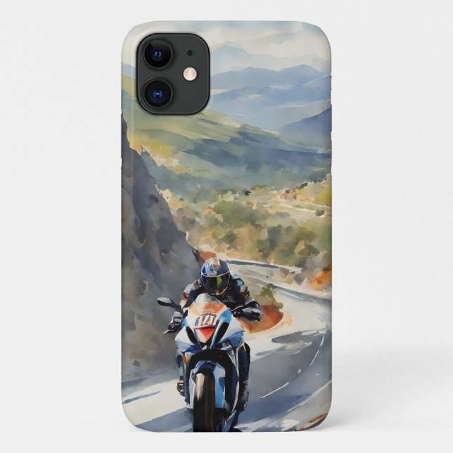 Hochgeschwindigkeits-Abenteuer in lebendiger Bergw Case-Mate iPhone Hülle (Rückseite)