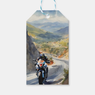 Hochgeschwindigkeits-Abenteuer in lebendiger Bergw Geschenkanhänger