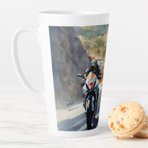 Hochgeschwindigkeits-Abenteuer in lebendiger Bergw Milchtasse