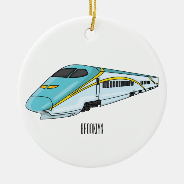 Hochgeschwindigkeits-Cartoon Keramik Ornament (Vorne)
