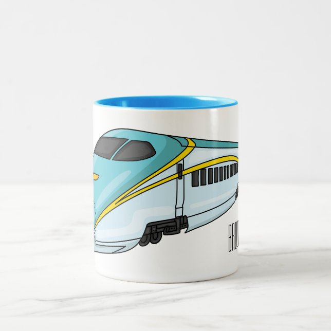 Hochgeschwindigkeits-Cartoon Zweifarbige Tasse (Mittel)