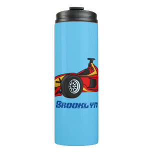 Hochgeschwindigkeits-Rennwagen - Cartoon Thermosbecher