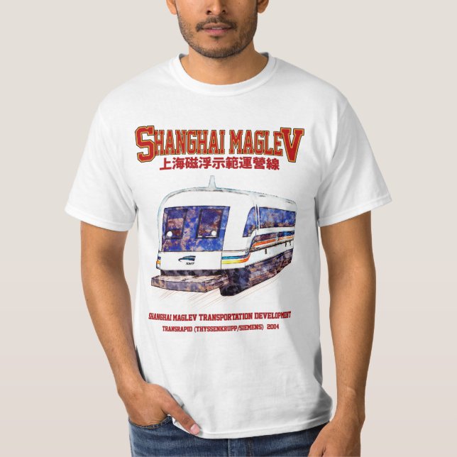 Hochgeschwindigkeitszug Shanghai Maglev SMT Transr T-Shirt (Vorderseite)