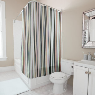 HOCHGESELLSCHAFT VINTAGER STRAND STRIPES 002 DUSCHVORHANG