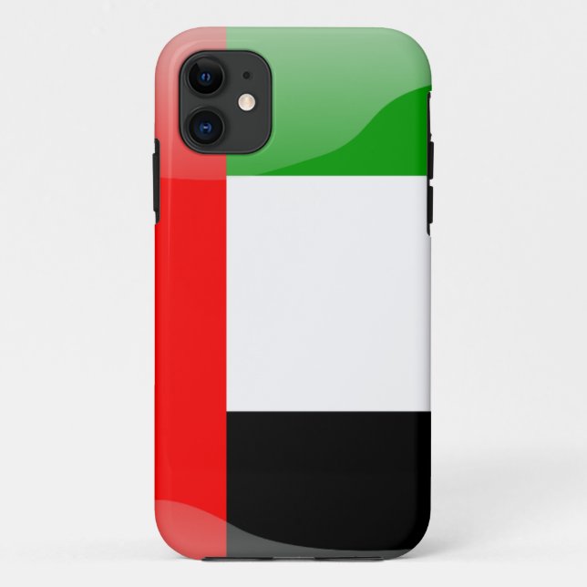 Hochglanzflagge der Vereinigten Arabischen Emirate Case-Mate iPhone Hülle (Rückseite)