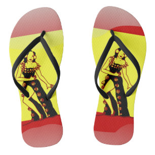 Hochglanzflagge Flip Flops