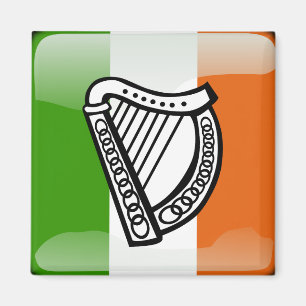 Hochglanzflagge in Irland Magnet