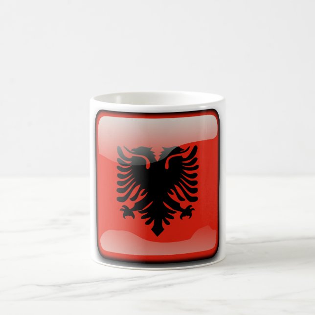 Hochglanzflagge Kaffeetasse (Mittel)