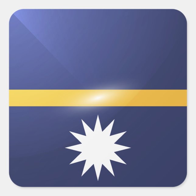 Hochglanzflagge Quadratischer Aufkleber (Vorderseite)