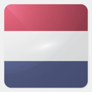 Hochglanzflagge Quadratischer Aufkleber