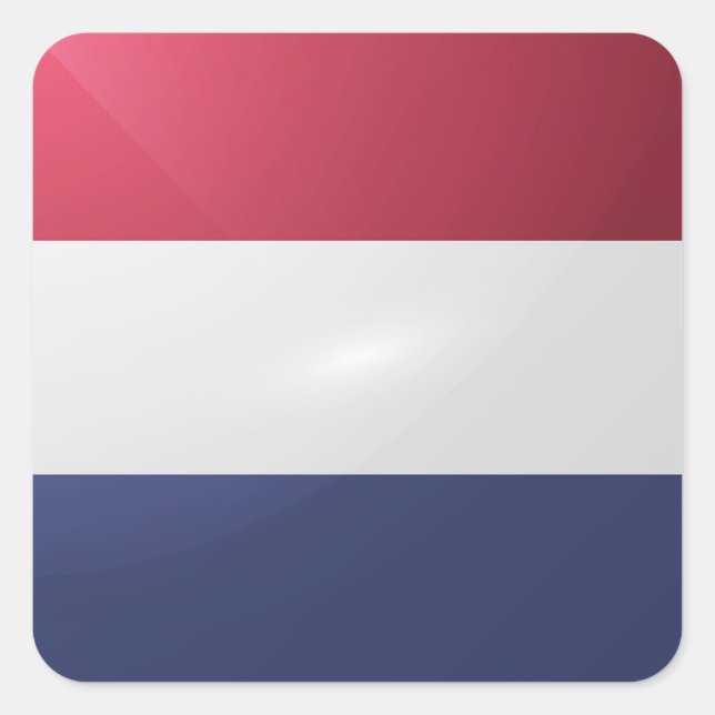 Hochglanzflagge Quadratischer Aufkleber (Vorderseite)