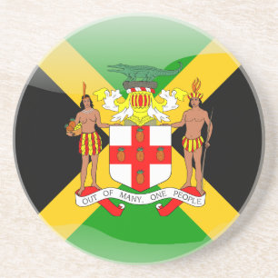 Hochglanzflagge Sandstein Untersetzer