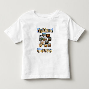 Hochglanzmontage und -logo, kleinkind t-shirt