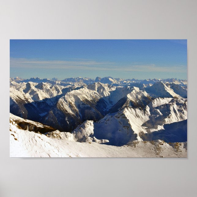 Hochgurgl Obergurgl Tirol Alpen Österreich Poster (Vorne)
