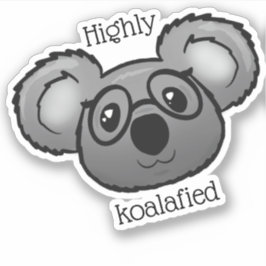 Hochkoalafiziert Aufkleber