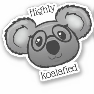 Hochkoalafiziert Aufkleber