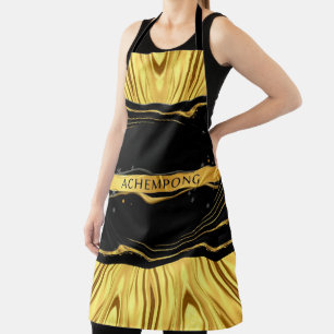 Hochkontrast-Opulenz: Achempong Black Gold Koch Schürze