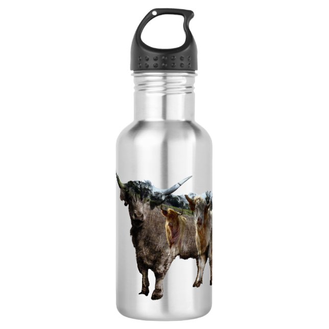 Hochkühe-Design, Wasserflasche (Vorderseite)