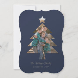 Hochladen des Familienbildes in eine Weihnachtsbau Einladung