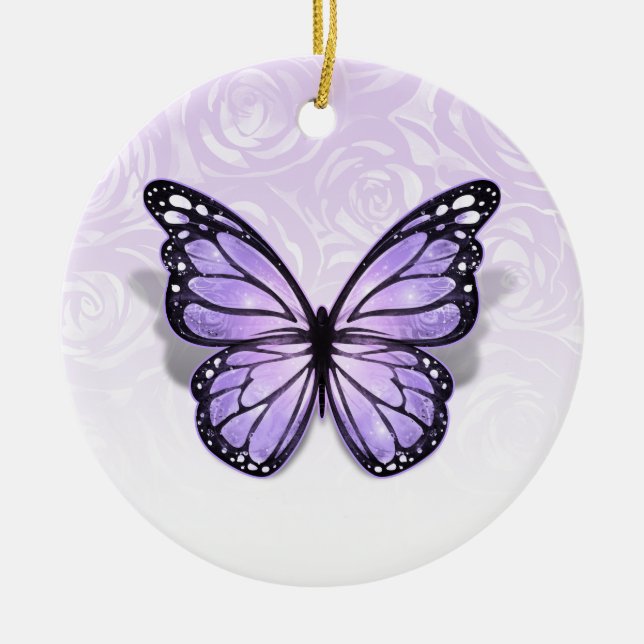 Hochladen eines jeden farbigen eleganten Monarch B Keramik Ornament (Vorne)