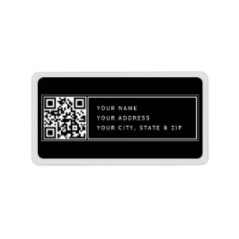 Hochladen Ihrer eigenen QR-Rücksendeadresse Adressaufkleber