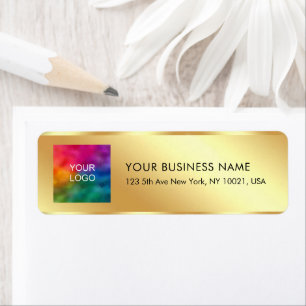 Hochladen Logo Stylish Gold Kalligrafie Vorlage