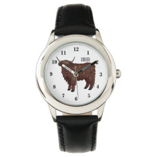 Hochland Cow Cartoon Armbanduhr
