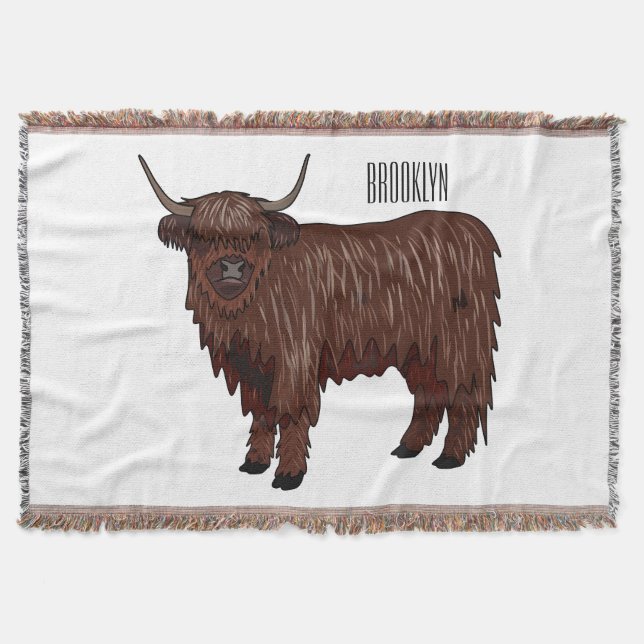 Hochland Cow Cartoon Decke (Vorderseite)