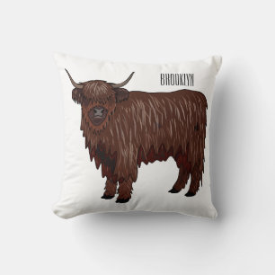 Hochland Cow Cartoon Kissen