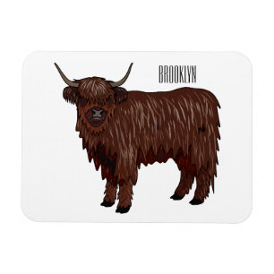 Hochland Cow Cartoon Magnet