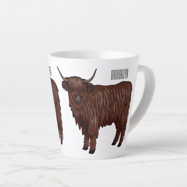 Hochland Cow Cartoon Milchtasse (Rechte Ecke)
