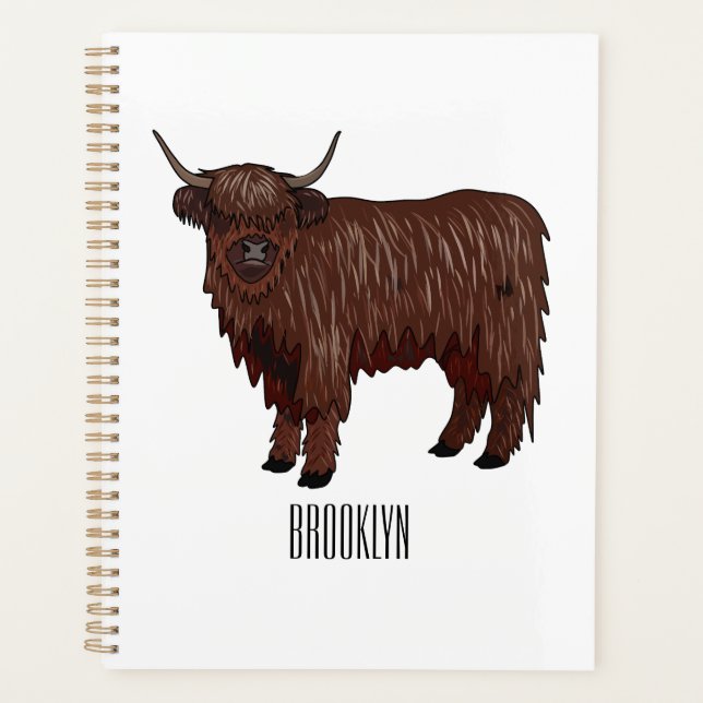 Hochland Cow Cartoon Planer (Vorderseite)