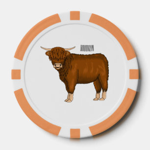 Hochland Cow Cartoon Pokerchips