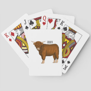 Hochland Cow Cartoon Spielkarten