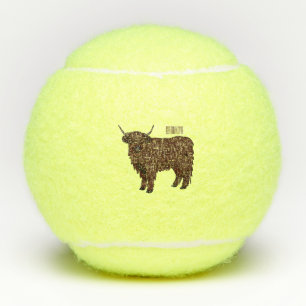 Hochland Cow Cartoon Tennisbälle