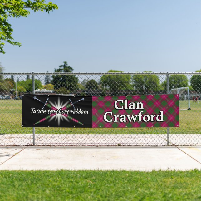 Hochland-Festival-Clan-Crawford-Zelt Banner (Insitu)